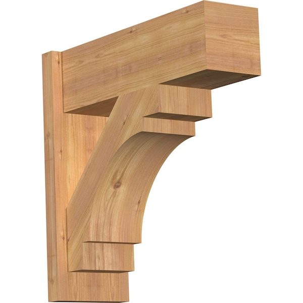 Ekena Millwork Merced Block Smooth Outlooker, Western Red Cedar, 7 1/2"W x 22"D x 22"H OUT08X22X22MRC05SWR - main